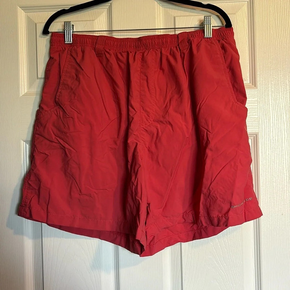 Columbia PFG men’s pink lined nylon shorts size XL - Picture 1 of 9